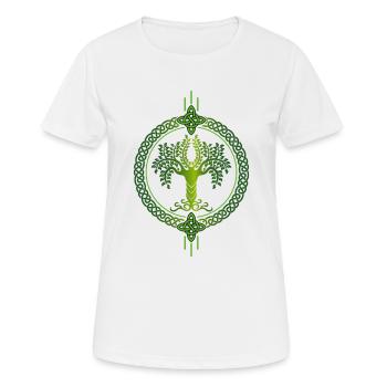 Tree of Life, Tree of Life, Celtic symbol, Celtic, - Women's Breathable T-Shirt - white - Front - AI Model Female 172 dark (172cm)
