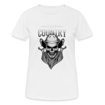 Dark Country, Dark Country Country music, Dark - Frauen T-Shirt atmungsaktiv - Weiß - Vorne - AI Model Female 172 dark (172cm)