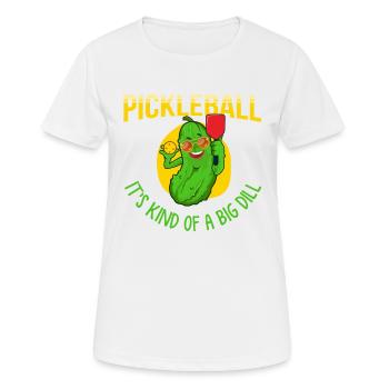 Gurke, Gurke Gurken, Vegetarier, - Frauen T-Shirt atmungsaktiv - Weiß - Vorne - AI Model Female 172 dark (172cm)