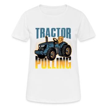 tractor pulling, tractor pulling, racing, - Women's Breathable T-Shirt - white - Front - AI Model Female 172 dark (172cm)