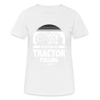 tractor pulling, tractor pulling tractors, - Women's Breathable T-Shirt - white - Front - AI Model Female 172 dark (172cm)