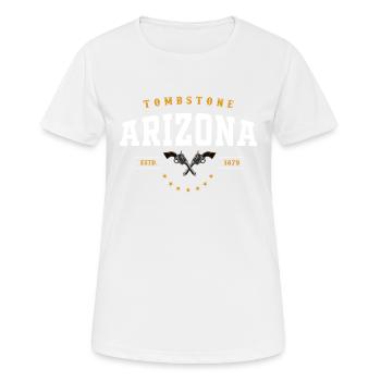 western, western doc holiday, Film, - T-shirt respirant Femme - blanc - Devant - AI Model Female 172 dark (172cm)