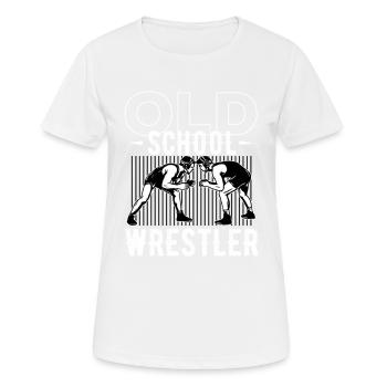 Ringen, Ringen griechisch römischer Stil, - Frauen T-Shirt atmungsaktiv - Weiß - Vorne - AI Model Female 172 dark (172cm)