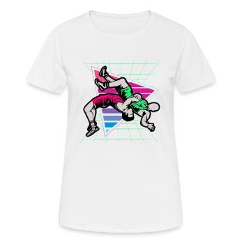 Ringen, Ringen Ringer, 2021, - Frauen T-Shirt atmungsaktiv - Weiß - Vorne - AI Model Female 172 dark (172cm)