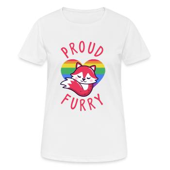 Furry, Furry furry fandom, cat, - Women's Breathable T-Shirt - white - Front - AI Model Female 172 dark (172cm)