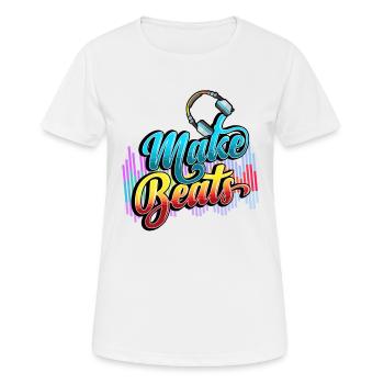Beatmaker, Beatmaker Beat , Produzent, - Frauen T-Shirt atmungsaktiv - Weiß - Vorne - AI Model Female 172 dark (172cm)