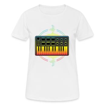Beatmaker, Beatmaker Hip Hop, dj, - Women's Breathable T-Shirt - white - Front - AI Model Female 172 dark (172cm)