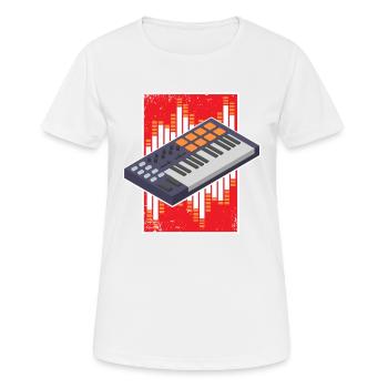 Beatmaker, Beatmaker dj, Rap, - Women's Breathable T-Shirt - white - Front - AI Model Female 172 dark (172cm)