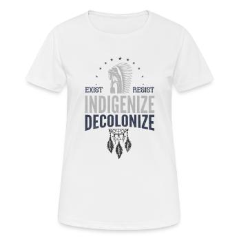 einheimische, einheimische Ureinwohner Amerikas, - Frauen T-Shirt atmungsaktiv - Weiß - Vorne - AI Model Female 172 dark (172cm)