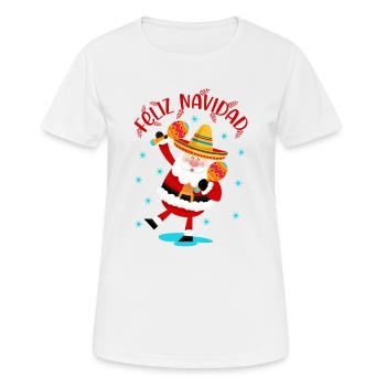 Noël mexicain, mexicain - T-shirt respirant Femme - blanc - Devant - AI Model Female 172 dark (172cm)