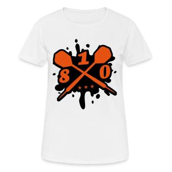 fléchettes fléchette flèche équipe 180 blob - T-shirt respirant Femme - blanc - Devant - AI Model Female 172 dark (172cm)