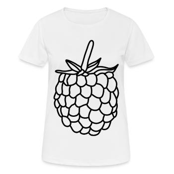 Raspberry Berry Vitamins - Women's Breathable T-Shirt - white - Front - AI Model Female 172 dark (172cm)