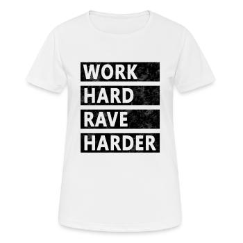 Chemise Rave Raver - T-shirt respirant Femme - blanc - Devant - AI Model Female 172 dark (172cm)