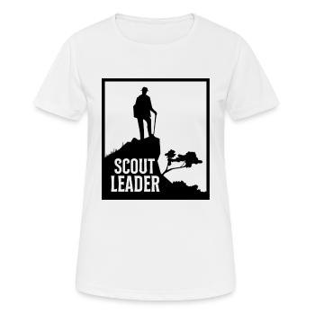 Pfadfinder Leiter - Frauen T-Shirt atmungsaktiv - Weiß - Vorne - AI Model Female 172 dark (172cm)