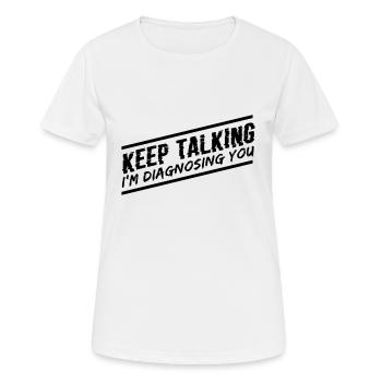 Psychologe Psychologie Geschenk - Frauen T-Shirt atmungsaktiv - Weiß - Vorne - AI Model Female 172 dark (172cm)