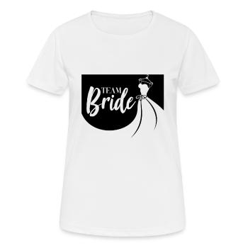 Team bride wedding - Women's Breathable T-Shirt - white - Front - AI Model Female 172 dark (172cm)