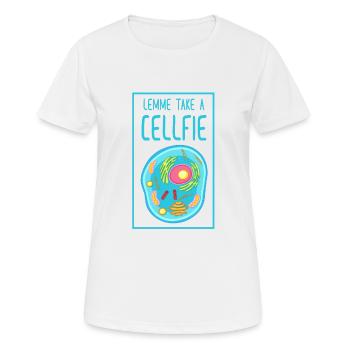 Biology Cellfie Biological cell - Women's Breathable T-Shirt - white - Front - AI Model Female 172 dark (172cm)