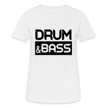 Drum & Bass Drum And Bass DnB Rave - Frauen T-Shirt atmungsaktiv - Weiß - Vorne - AI Model Female 172 dark (172cm)