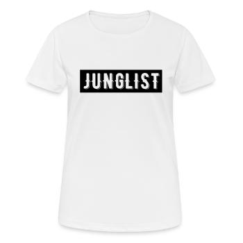 Drum And Bass Junglist - Frauen T-Shirt atmungsaktiv - Weiß - Vorne - AI Model Female 172 dark (172cm)