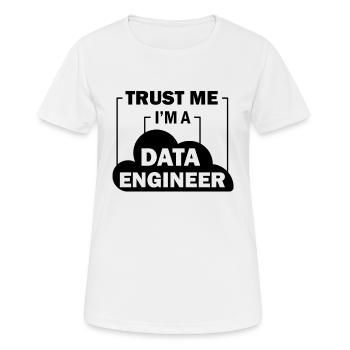 Data Engineer Data Science - Women's Breathable T-Shirt - white - Front - AI Model Female 172 dark (172cm)