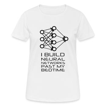 Neural Network - Machine Learning - Women's Breathable T-Shirt - white - Front - AI Model Female 172 dark (172cm)
