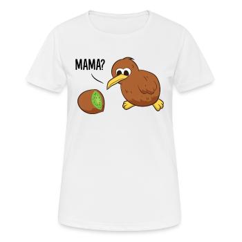 Kiwi Oiseau Kiwi Fruit Mama Kiwi - T-shirt respirant Femme - blanc - Devant - AI Model Female 172 dark (172cm)