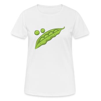 Erbsen Gemüse Geschenk Erbsen Kostüm - Frauen T-Shirt atmungsaktiv - Weiß - Vorne - AI Model Female 172 dark (172cm)