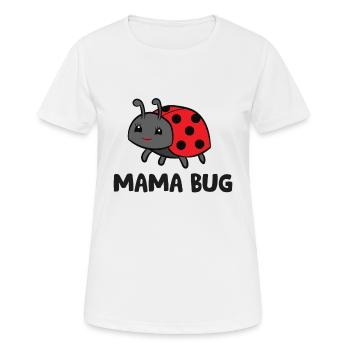 Mama Bug Love Ladybugs - Women's Breathable T-Shirt - white - Front - AI Model Female 172 dark (172cm)