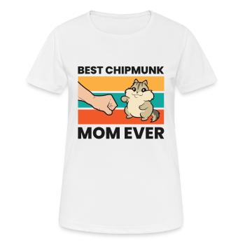 Mignon Pet Chipmunk Propriétaire Meilleur Chipmunk Maman Jamais - T-shirt respirant Femme - blanc - Devant - AI Model Female 172 dark (172cm)