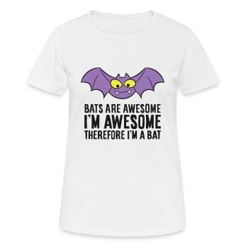 Fledermäuse sind fantastisch Ich bin fantastisch, - Frauen T-Shirt atmungsaktiv - Weiß - Vorne - AI Model Female 172 dark (172cm)
