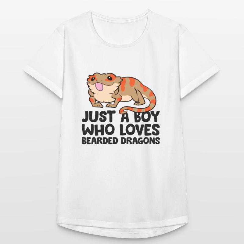 Bartagame Reptil Nur ein Junge, der Bartagamen Frauen T-Shirt atmungsaktiv