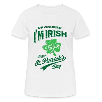 St. Patrick's Day 01 Tees - Women's Breathable T-Shirt - white - Front - AI Model Female 172 dark (172cm)