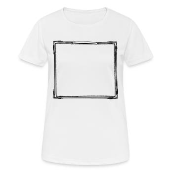 2577109 Rahmen - Frauen T-Shirt atmungsaktiv - Weiß - Vorne - AI Model Female 172 dark (172cm)