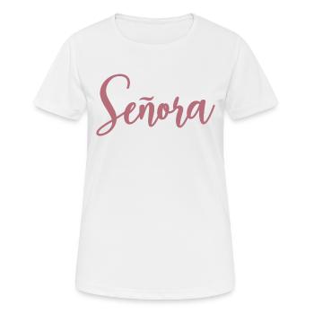 Señora Engagement Bride To Be Wedding Party - Women's Breathable T-Shirt - white - Front - AI Model Female 172 dark (172cm)