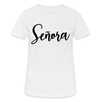 Señora Engagement Bride To Be Wedding Party - Women's Breathable T-Shirt - white - Front - AI Model Female 172 dark (172cm)