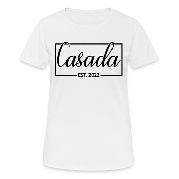 2022 Hochzeitstag verheiratete Frauen - Frauen T-Shirt atmungsaktiv - Weiß - Vorne - AI Model Female 172 dark (172cm)