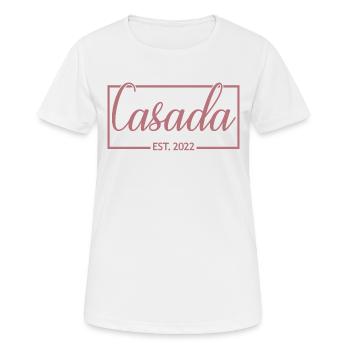 2022 Hochzeitstag verheiratete Frauen - Frauen T-Shirt atmungsaktiv - Weiß - Vorne - AI Model Female 172 dark (172cm)