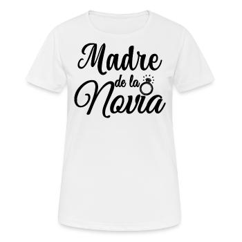 Madre de la Novia Bride's Mother Wedding Gift - Women's Breathable T-Shirt - white - Front - AI Model Female 172 dark (172cm)