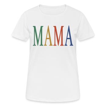 Retro Mama Fête des mères Matching Family For Women - T-shirt respirant Femme - blanc - Devant - AI Model Female 172 dark (172cm)