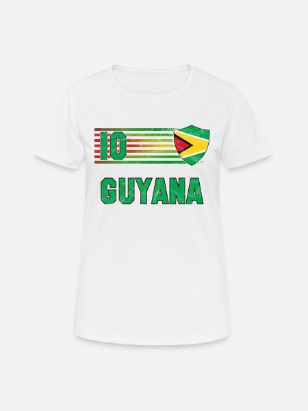 Guyana Football Team - Women's Breathable T-Shirt - white