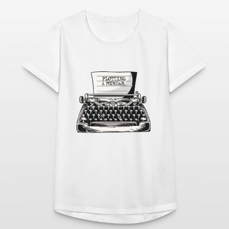 Plotting A Murder Typewriter Author Writer Book Women's Breathable T-Shirt