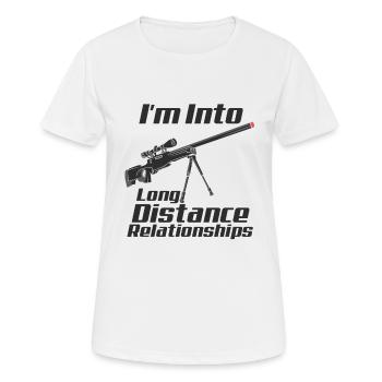 Snipers Shooting Gun Owners Military Gun - Women's Breathable T-Shirt - white - Front - AI Model Female 172 dark (172cm)