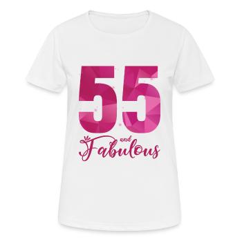 18 et fabuleux 18e anniversaire B Day - T-shirt respirant Femme - blanc - Devant - AI Model Female 172 dark (172cm)