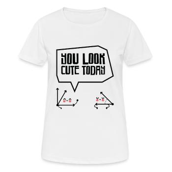 Mathematik Akuter Winkel Mathematiklehrer - Frauen T-Shirt atmungsaktiv - Weiß - Vorne - AI Model Female 172 dark (172cm)
