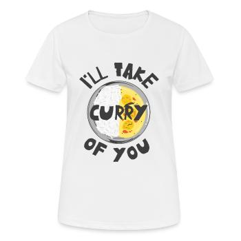 Curry Südasiatische Küche Indisches Essen Foodie - Frauen T-Shirt atmungsaktiv - Weiß - Vorne - AI Model Female 172 dark (172cm)
