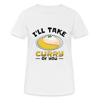 Curry South Asian Cuisine Indian Food Foodie - Women's Breathable T-Shirt - white - Front - AI Model Female 172 dark (172cm)