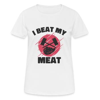 Chefkoch Kulinarisch Fleischliebhaber Kochen - Frauen T-Shirt atmungsaktiv - Weiß - Vorne - AI Model Female 172 dark (172cm)