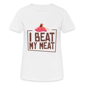 Chefkoch Kulinarisch Fleischliebhaber Kochen - Frauen T-Shirt atmungsaktiv - Weiß - Vorne - AI Model Female 172 dark (172cm)