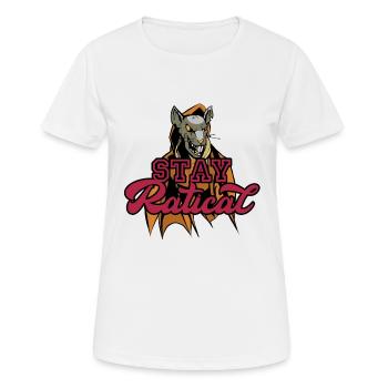 Rat Ratical Rodent Rat Owners Pet - Frauen T-Shirt atmungsaktiv - Weiß - Vorne - AI Model Female 172 dark (172cm)