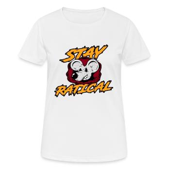 Rat Ratical Rodent Rat Owners Pet - Frauen T-Shirt atmungsaktiv - Weiß - Vorne - AI Model Female 172 dark (172cm)